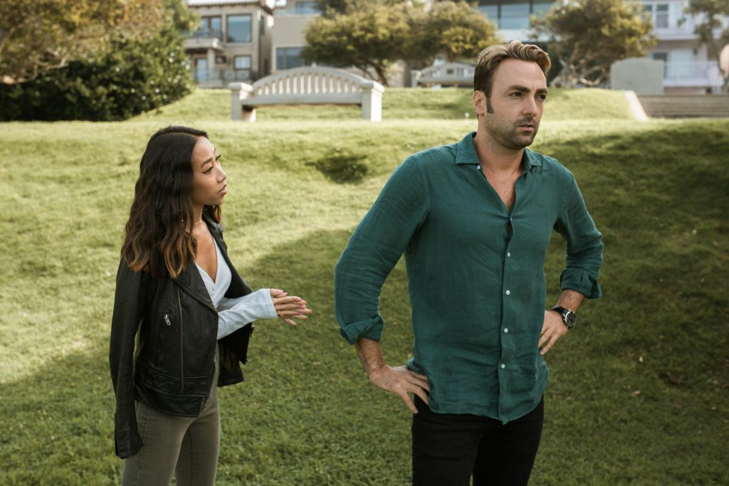 Affluent couple arguing during a high-conflict custody battle in Atlanta, highlighting the need for an elite family lawyer experienced with narcissistic partners